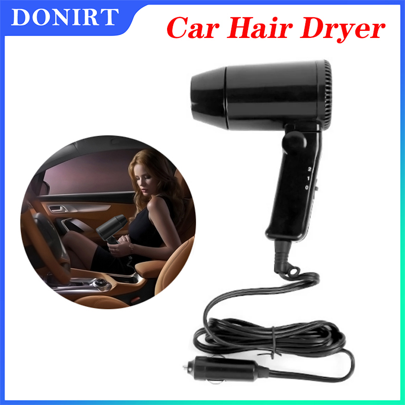 Dryer Car Blower - Draagbare 12V Auto Föhn Heet Koud