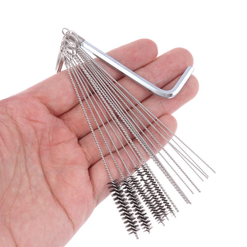 Car Cleaning Brush - 1 Set Carburateur Reinigingsgereedschapset, Jetnaalden, Borstels