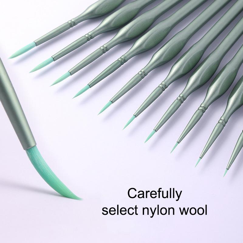 11-delige miniatuur detailverf - Detailing Brush Set recensie en prijs