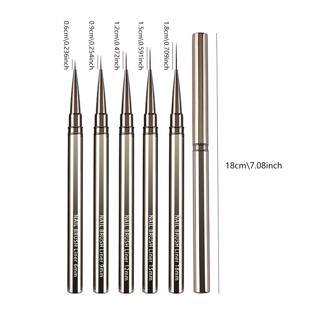 5-delige professionele nagelku - Detailing Brush Set recensie en prijs